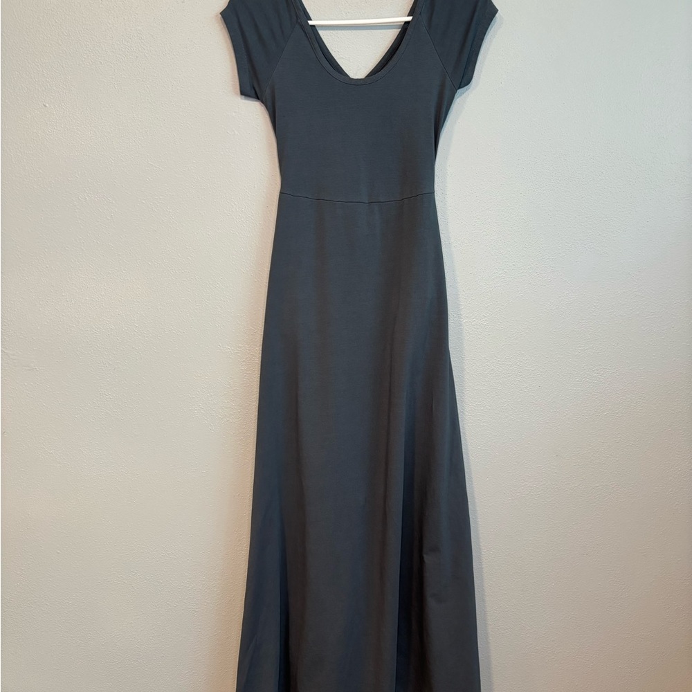 Pact Charcoal Maxi Dress 95% Organic Cotton